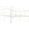 Sängynrunko valkoinen metalli 90x200 cm