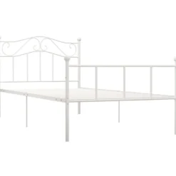 Sängynrunko valkoinen metalli 90x200 cm