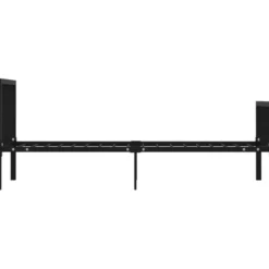 Sängynrunko 100x200 cm musta metalli