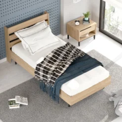 Sängynrunko + yöpöytä Linento Furniture ON22