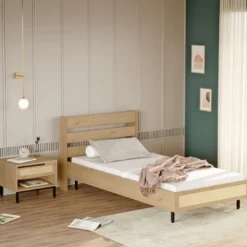Sängynrunko + yöpöytä Linento Furniture ON22