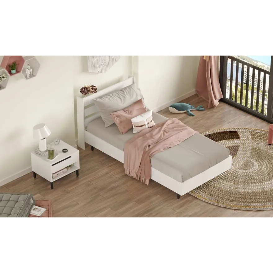 Sängynrunko + yöpöytä Linento Furniture ON22