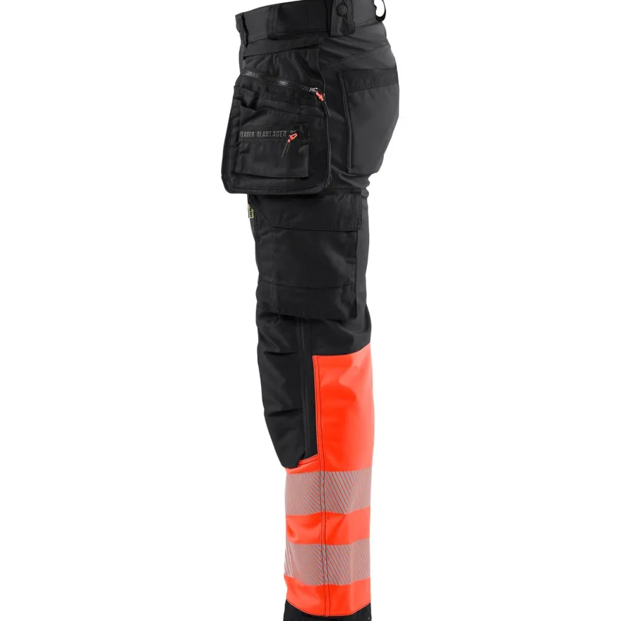 Softshell-riipputaskuhousut Blåkläder 1821 Highvis, polvisuojataskuilla