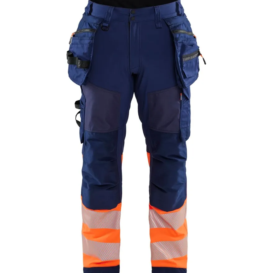 Softshell-riipputaskuhousut Blåkläder 1821 Highvis, polvisuojataskuilla