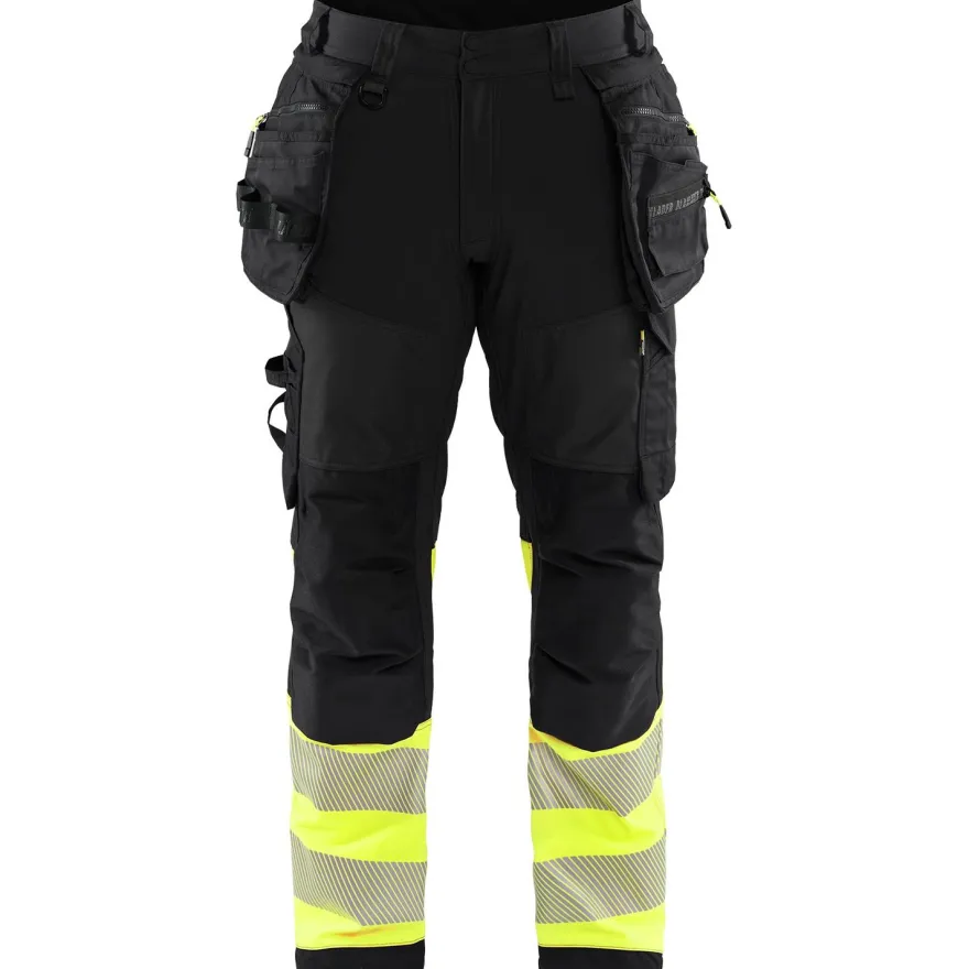 Softshell-riipputaskuhousut Blåkläder 1821 Highvis, polvisuojataskuilla