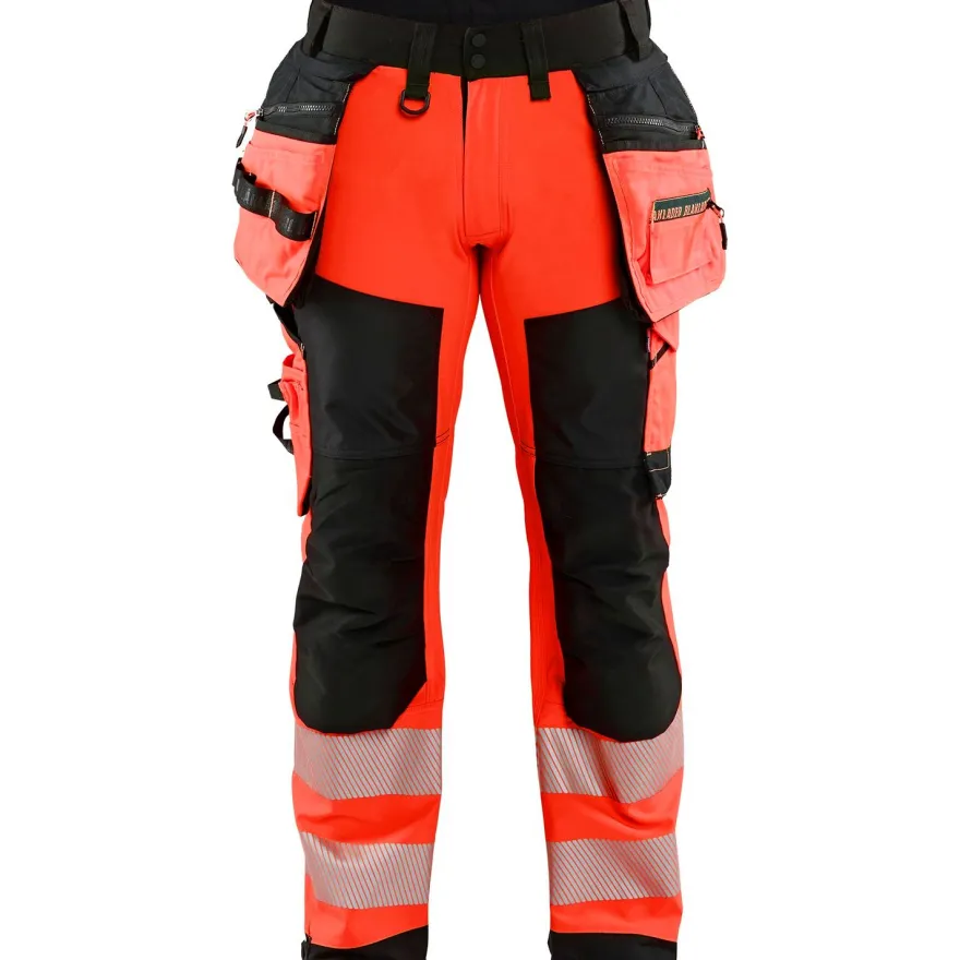 Softshell-riipputaskuhousut Blåkläder 1820 Highvis, polvisuojataskuilla