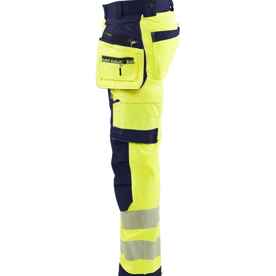 Softshell-riipputaskuhousut Blåkläder 1820 Highvis, polvisuojataskuilla