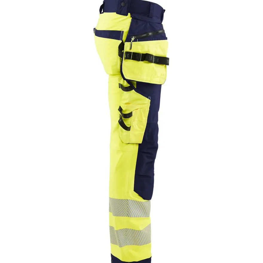 Softshell-riipputaskuhousut Blåkläder 1820 Highvis, polvisuojataskuilla