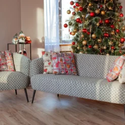Sohva Home4You Accent 3-istuttava, harmaa