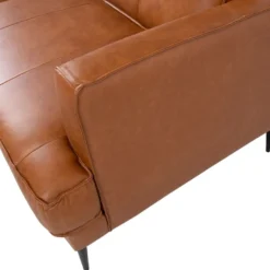 Sohva Home4You Leo 3-istuttava, vaaleanruskea