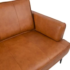 Sohva Home4You Leo 3-istuttava, vaaleanruskea