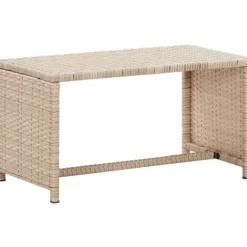 Sohvapöytä beige 70x40x38 cm polyrottinki