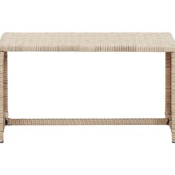 Sohvapöytä beige 70x40x38 cm polyrottinki