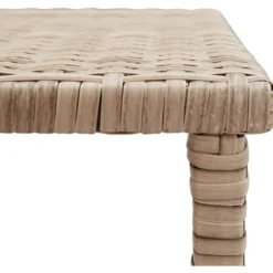 Sohvapöytä beige 70x40x38 cm polyrottinki
