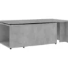 Sohvapöytä betoninharmaa 150x50x35 cm lastulevy