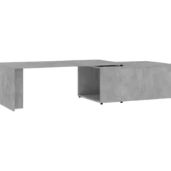 Sohvapöytä betoninharmaa 150x50x35 cm lastulevy