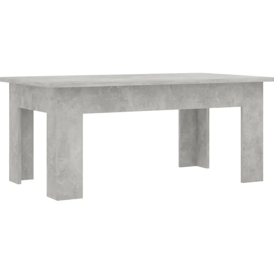 Sohvapöytä betoninharmaa 100x60x42cm lastulevy