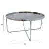 Sohvapöytä Home4You Astor ø80x40cm harmaa