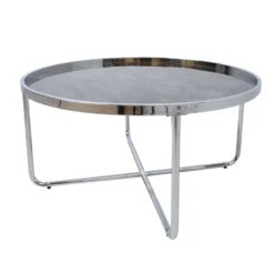 Sohvapöytä Home4You Astor ø80x40cm harmaa