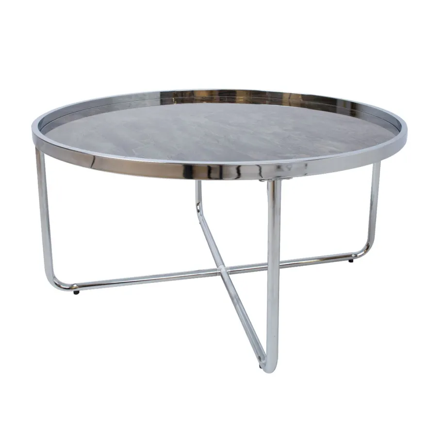 Sohvapöytä Home4You Astor ø80x40cm harmaa