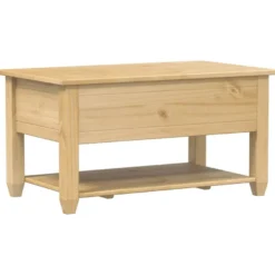 Sohvapöytä laatikoilla Corona 85x50x45 cm täysi mänty (02772)