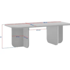 Sohvapöytä Linento Furniture Akira, 120x60cm