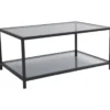Sohvapöytä Linento Furniture Astro, savulasi, musta