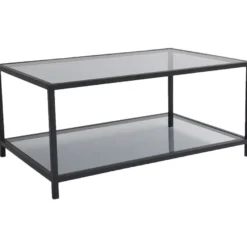 Sohvapöytä Linento Furniture Astro, savulasi, musta