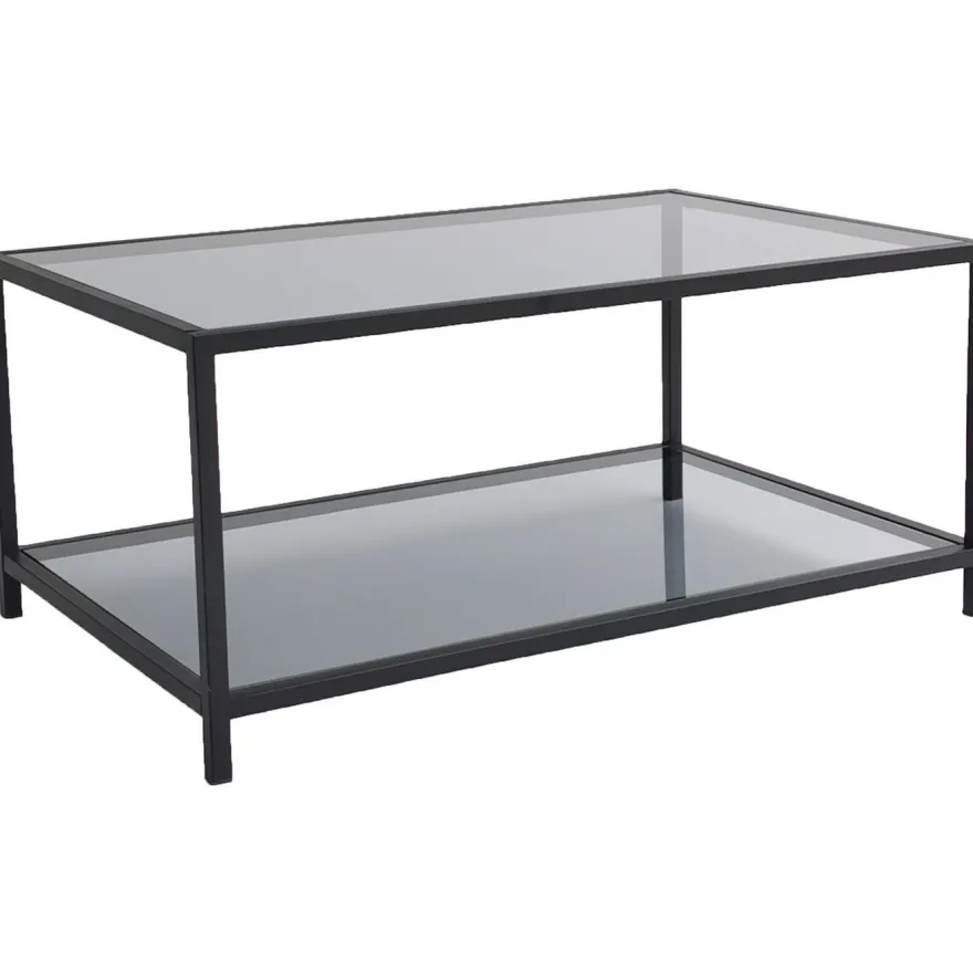 Sohvapöytä Linento Furniture Astro, savulasi, musta