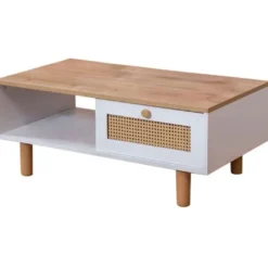 Sohvapöytä Linento Furniture Bohem, ruskea/valkoinen