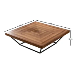 Sohvapöytä Linento Furniture Cora, pähkinäpuu