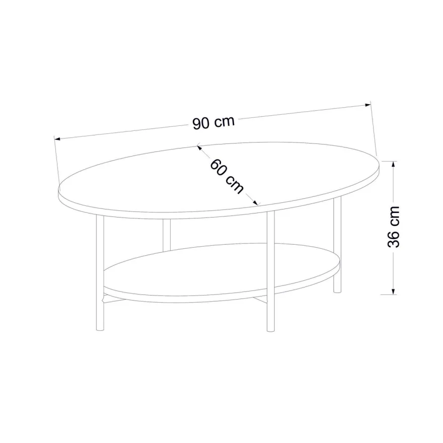 Sohvapöytä Linento Furniture Elis, eri värejä