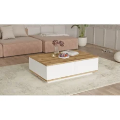 Sohvapöytä Linento Furniture FR14-AW mänty/valkoinen