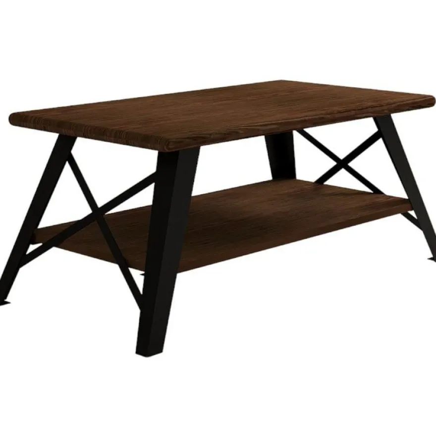 Sohvapöytä Linento Furniture Konik, 98x50cm, ruskea