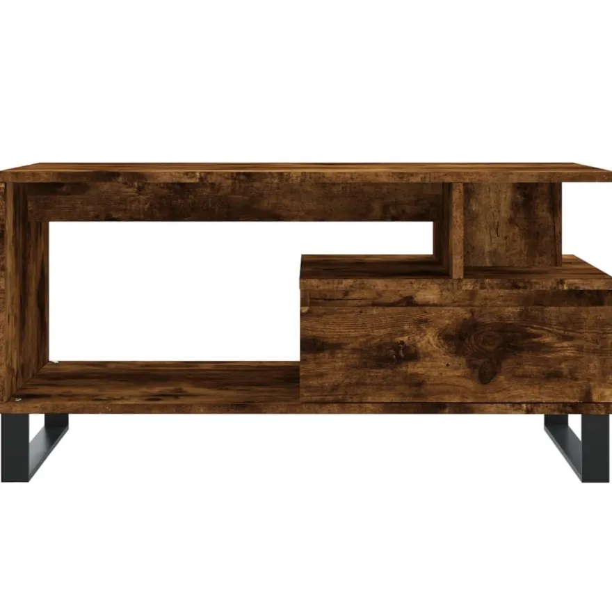 Sohvapöytä teknisestä puusta, 90x49x45 cm, eri värejä (31736)