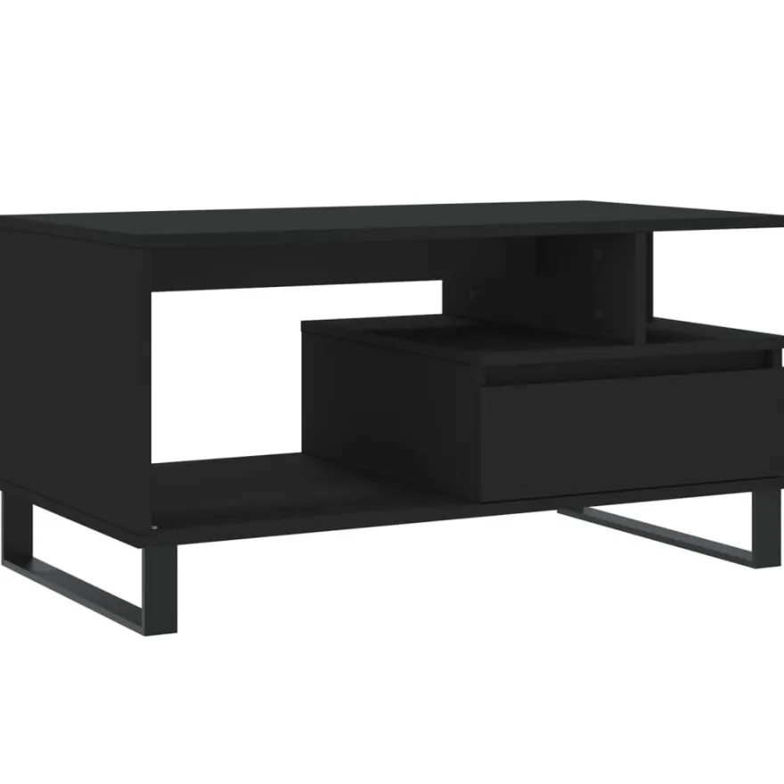 Sohvapöytä teknisestä puusta, 90x49x45 cm, eri värejä (31736)