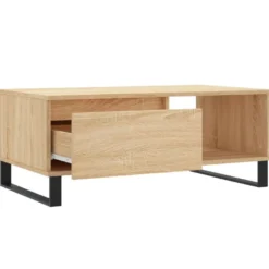 Sohvapöytä teknisestä puusta, 90x50x36,5 cm, eri värejä (31703)