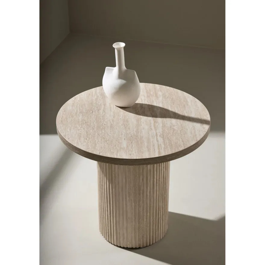 Sohvapöytä Venture Home Härön, ø50cm, beige