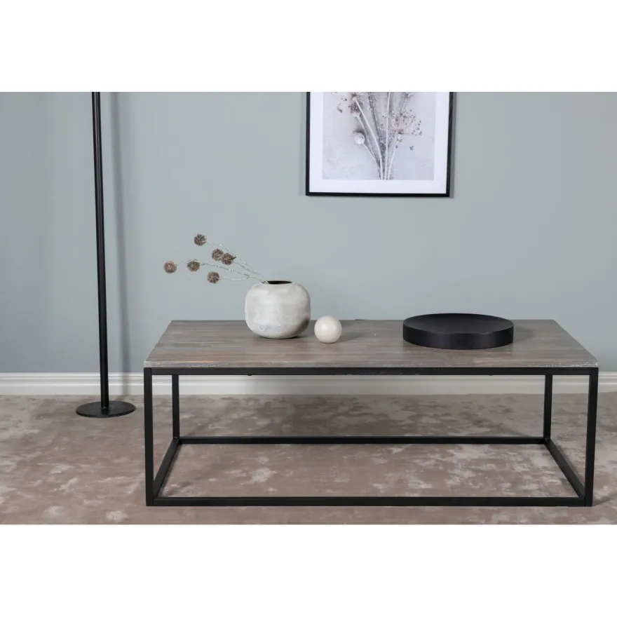 Sohvapöytä Venture Home Jepara, 120x60cm, harmaa