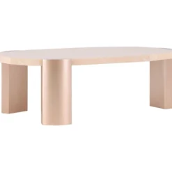 Sohvapöytä Venture Home Kres, 125x70.5cm, pinkki/marmori