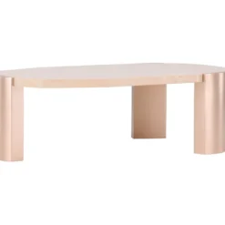 Sohvapöytä Venture Home Kres, 125x70.5cm, pinkki/marmori