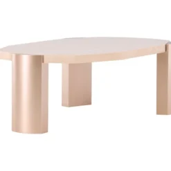 Sohvapöytä Venture Home Kres, 125x70.5cm, pinkki/marmori
