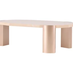 Sohvapöytä Venture Home Kres, 125x70.5cm, pinkki/marmori