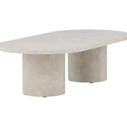 Sohvapöytä Venture Home Narvik, 120x60cm, beige/marmori