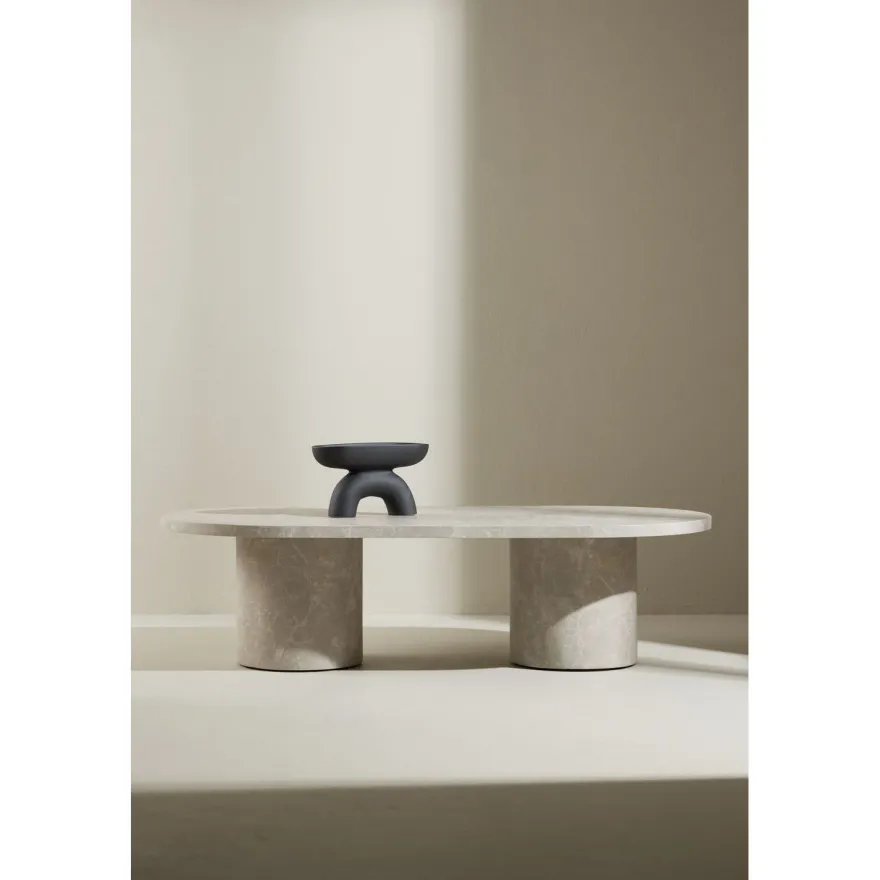 Sohvapöytä Venture Home Narvik, 120x60cm, beige/marmori