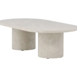 Sohvapöytä Venture Home Narvik, 120x60cm, beige/marmori