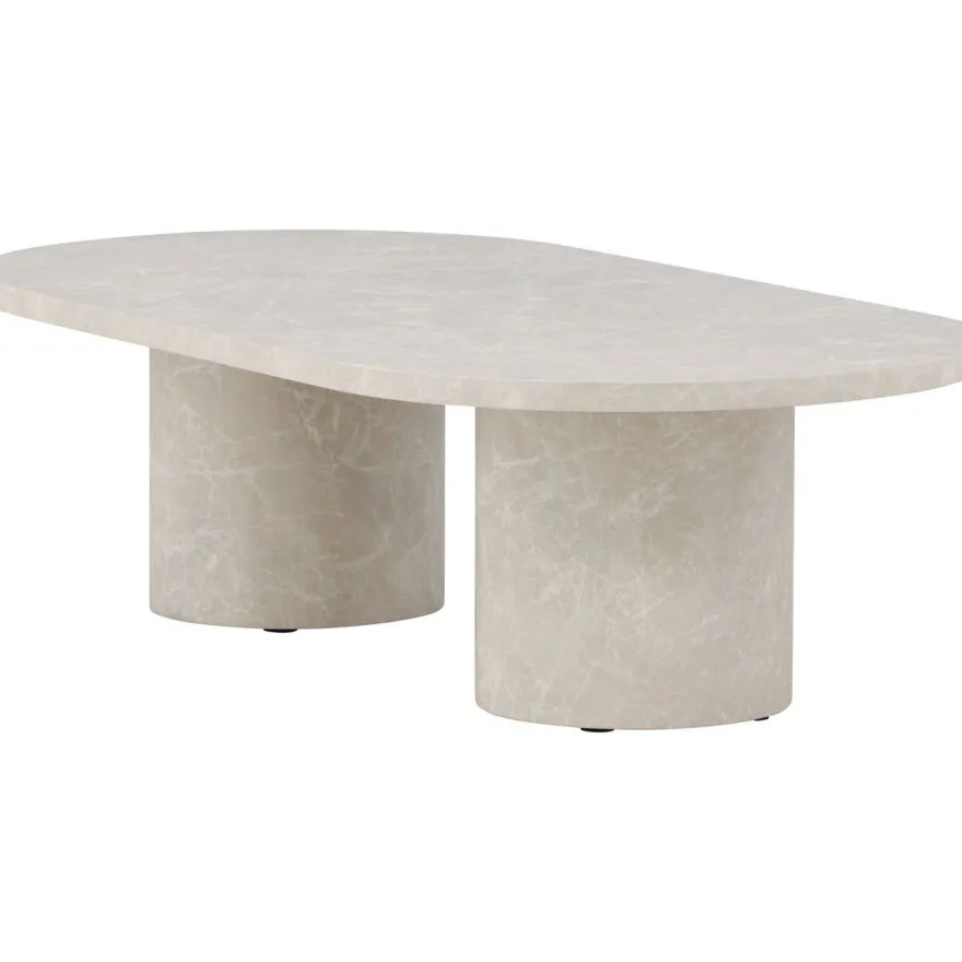 Sohvapöytä Venture Home Narvik, 120x60cm, beige/marmori