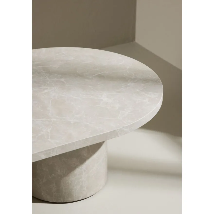 Sohvapöytä Venture Home Narvik, 120x60cm, beige/marmori