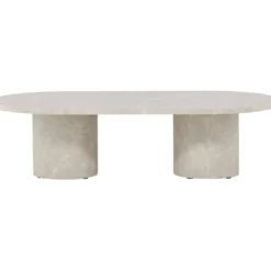Sohvapöytä Venture Home Narvik, 120x60cm, beige/marmori