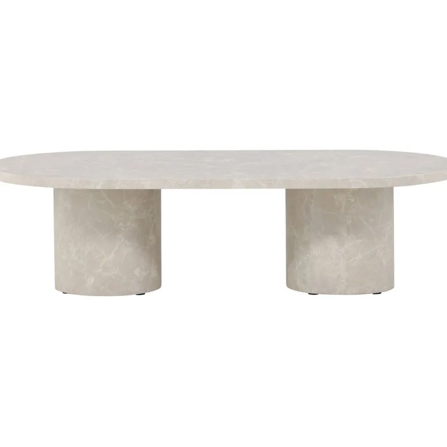 Sohvapöytä Venture Home Narvik, 120x60cm, beige/marmori